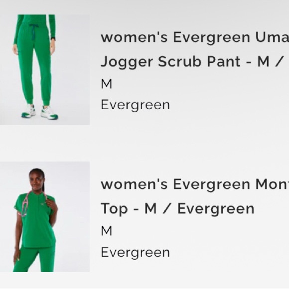 Figs evergreen scrub set - Picture 2 of 3